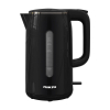 Nikai Kettle 1.7L 2200W Double Layer Stainless Steel Auto Shut Boil Dry Protection Matte Finish Indicator Light NK820T2 - Black