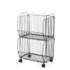 Nadstar Storage Rack Stainless Steel 3 Layers with Wheels Kitchen Standing Storage Rack HP22-029H
