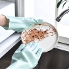 Silicone Hand Gloves Reusable Heat Resistant for Kitchen Bathroom Dishwashing Pet Grooming Car Washing 1 Pair