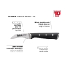 Tefal Ingenio Ice Paring Knife 7cm Ice Force Technology German Stainless Steel Brushed Stainless Steel Black 27.5 x 6 x 2 CM K2321214