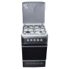 Westpoint Cooker 50x55cm 4 Gas Burners with Gas Oven Auto Ignition Black WCER5540G3N