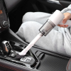 Mini Handheld Vacuum Cleaner Automatic Rechargeable for Dust Dirt for Daily Use White