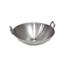 Nadstar Aluminium Karai 14" No7 Heavy Base Aluminum Kadai Deep Frying Kadai with Handle for Kitchen