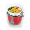 Kenwood 2-in-1 Rice Cooker 1.8L 10-Cups Rice with Food Steamer Basket Non-Stick Cooking Pot Temepered Glass Lid Warm/Cook Lights Spatula Holder Detachable Cord RCM44.000RD