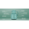 Tefal Samba Jug 1 Liter Green Isothermal Jug Translucent Vacuum Flask Plastic-Polypropylenex (PP) Glass Liner F4010210
