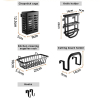 Nadstar Organizer Dish Rack Multi Layer Kitchen Tools Supplies Storage Rack Organizer M30026H
