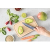 Tefal Fresh Kitchen Santoku Knife With Cover 12cm Titanium Non Stick Coating Ideal For Slicing & Chopping All Types of Food High Performance Stainless Steel K1220104