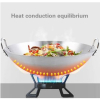 Nadstar Aluminium Karai 14" No7 Heavy Base Aluminum Kadai Deep Frying Kadai with Handle for Kitchen