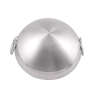 Nadstar Aluminium Karai 15.75" No8 Heavy Base Aluminum Kadai Deep Frying Kadai with Handle for Kitchen