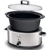 Kenwood Slow Cooker 6.5L Slow Rice Cooker with 3 Heat Settings (Low High & Warm) Preserves Flavour Herbs & Spices are Absorbed Well Meat Becomes Extremely Tender SCM70.000SS
