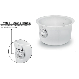 Nadstar Aluminium Sufuria 5pcs with Lid & Handle 55L 65L 75L 85L 100L Cookware Set Tope Cooking Pot for Commercial Use - Gauge 7 Kitchen Heavy Duty Tapela