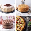 Decakila Spring Foam 3Pcs Nonstick Cake Pans Leakproof Round Cake Pan Set Bakeware Cheesecake Pan KMTT078B