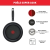 Tefal Super Cook Cookware Set 12PCS Non Stick Thermo Signal 100% Safe Aluminium Frying Pan & Cooking Pot Kitchen Utensil Set B459SC84