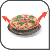 Tefal Easy Grip Pizza Pan Round 34 CM Carbon Steel Easy Handling Large Handles Non-Stick Coating Easy Release Easy Cleaning Dark Grey J1629045