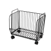 Nadstar Storage Rack Stainless Steel 3 Layers with Wheels Kitchen Standing Storage Rack HP22-029H
