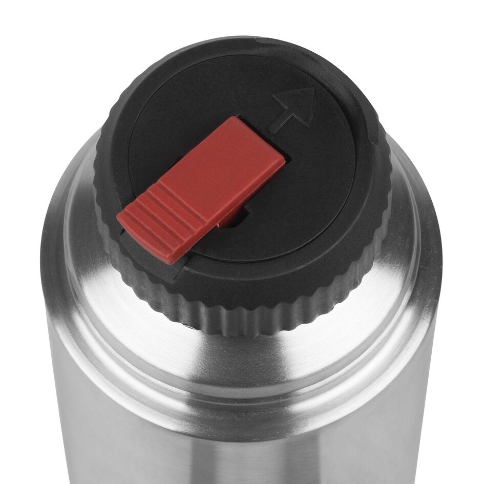 Tefal Senator Thermal Bottle 0.7L Stainless Steel Silver Robust Construction With Double Walled Safe Lock Thermos Insulated Vacuum Flask K3063314