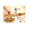 Cookie Press with Nozzles & Decorating Plates 20 Different Types of Jalies Murukku Maker/Bhujiya Maker/Cookies/Namkeen/Noodles/Chakali Maker/Sev Maker/Farsan Maker/Gathiya Maker