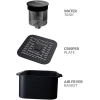 Evvoli Air Fryer 8L Digital Control Panel Display, 8 Preset Programs with Juicy and Crisper Plate and Water Tank1650W Black EVKA-AF8008D