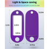 DL Office Keychain Color Key ID Label Tags with Keyring 50pcs