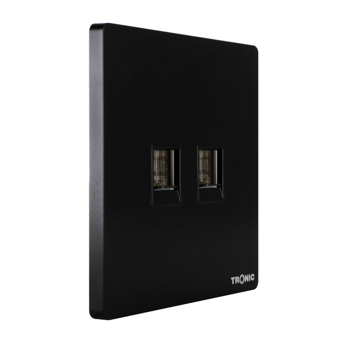 Tronic 2 Gang Data Socket 7 Tronic 2 Gang Data Socket