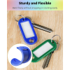 DL Office Keychain Color Key ID Label Tags with Keyring 50pcs