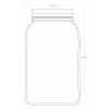 Pasabahce Home Made Jar Metal Lid 1500cc 80390
