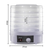 RAF Fruit Dehydrator 5 Trays 350W, Adjustable Temperature, Simple Operation R.6800