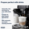 De'Longhi Magnifica Start Fully Automatic Bean to Cup Coffee Machine with 4 One-Touch Recipes, Soft-Touch Control Panel, Auto Milk, 1450W, Black ECAM220.60.B