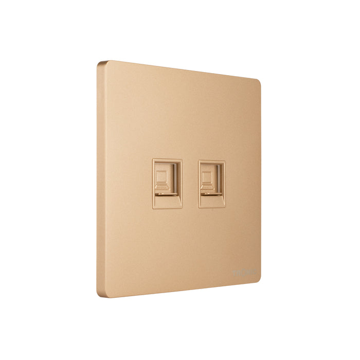 Tronic 2 Gang Data Socket 10 Tronic 2 Gang Data Socket