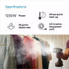 Braun Garment Steamer 1200W 150ML QuickStyle 5, with Dual Heated Free Glide 3D Plate, Handheld Garment Steamer with Fast Heating, Vertical Ironing, 13850000-GS5031BL