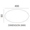 Tronic Sparkling Round LED Changeable (3 Shades) Ceiling Light KD 1807-WH