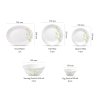La Opala Dinner Set Citron Weave Classique 20 Pieces LW020
