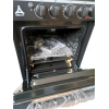 Delta Cookers 50x55cm 3 Gas Burner, 1 Electric Hotplate with Gas Oven & Grill Black DGC31B