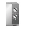 Hisense Microwave 20L 700W Solo Manual, 6 Power Levels, Push Button, Defrost, Cooking Timer, Durable Door, 360° Rotating Plate, Mirror H20MOMS10