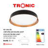 Tronic Black and Copper LED Colour Changeable (3 Shades) Ceiling Light