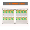 Defelom Key Box Aluminium Cabinet with Key Lock 32 Keys (Keychains not Included)