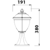 Tronic Outdoor Gate Lamp