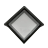 Tronic Black LED Wall Light Square