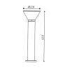 Tronic Black Cone-Shaped Garden Bollard