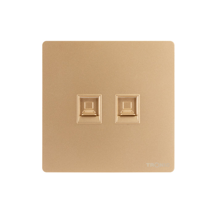 Tronic 2 Gang Data Socket 2 Tronic 2 Gang Data Socket