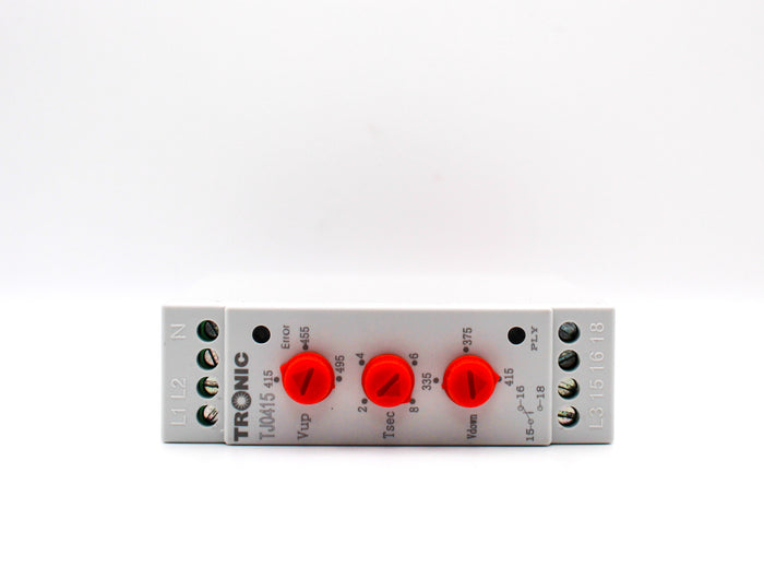 Tronic Phase Failure &Amp; Sequence Relay 6 Tronic Phase Failure &Amp; Sequence Relay