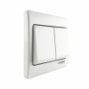 Tronic Big Button 2 Gang 2 Way Switch