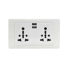 Tronic Twin Universal Socket with 2 USB