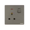 Tronic Single Switch Socket With Neon