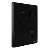 Tronic Single Switch Socket with USB + Type C