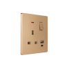 Tronic Single Switch Socket with USB + Type C
