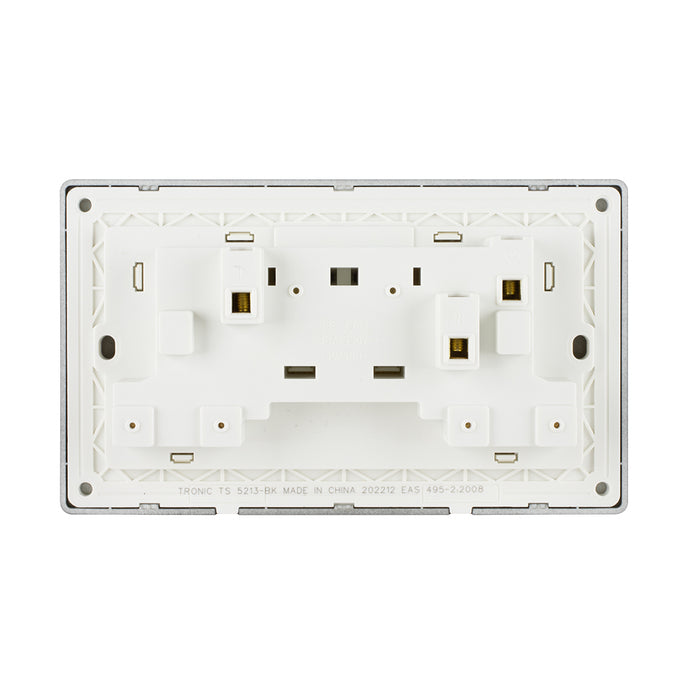 Tronic Twin Switch Socket With Neon 8 Tronic Twin Switch Socket With Neon