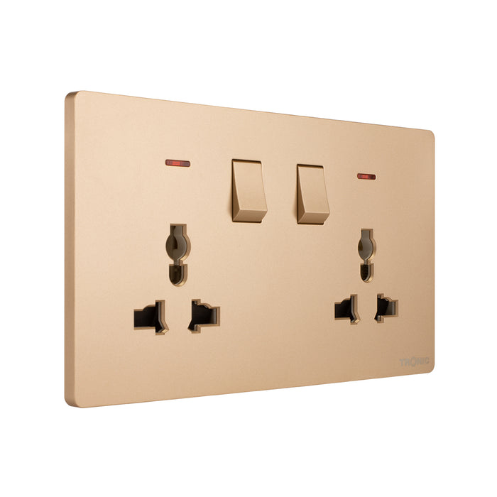 Tronic Universal Switch Socket Twin 10 Tronic Universal Switch Socket Twin