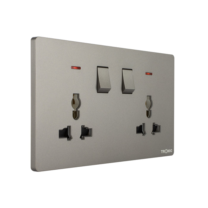 Tronic Universal Switch Socket Twin 9 Tronic Universal Switch Socket Twin