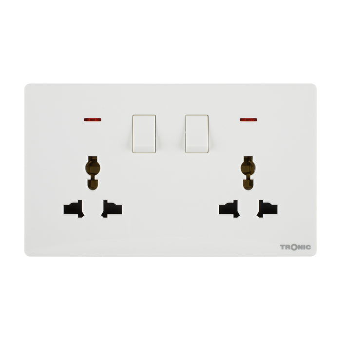 Tronic Universal Switch Socket Twin 4 Tronic Universal Switch Socket Twin
